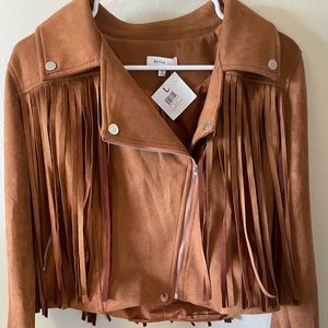 Nomad Boutique Brown Fringe Jacket
